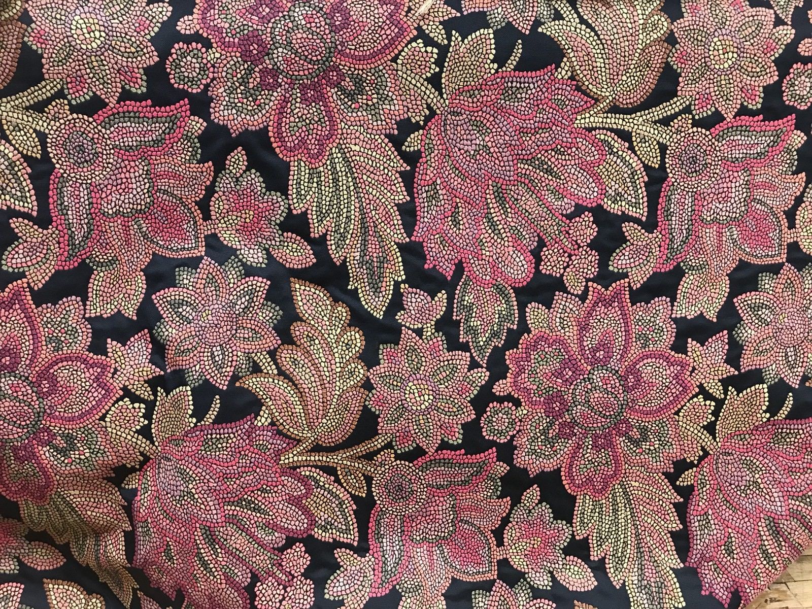 black brocade fabric