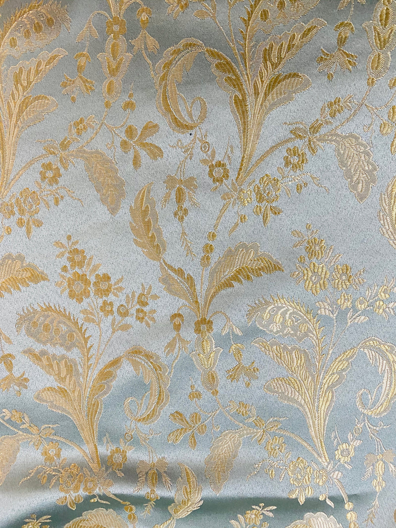 NEW Sir Linus Neoclassical Aubusson Inspired Duck Egg Blue Floral ...