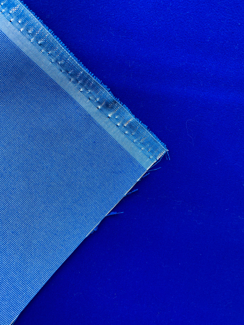 NEW! Duke Donovan WATERPROOF OUTDOOR Velvet Upholstery Fabric - Electric Blue