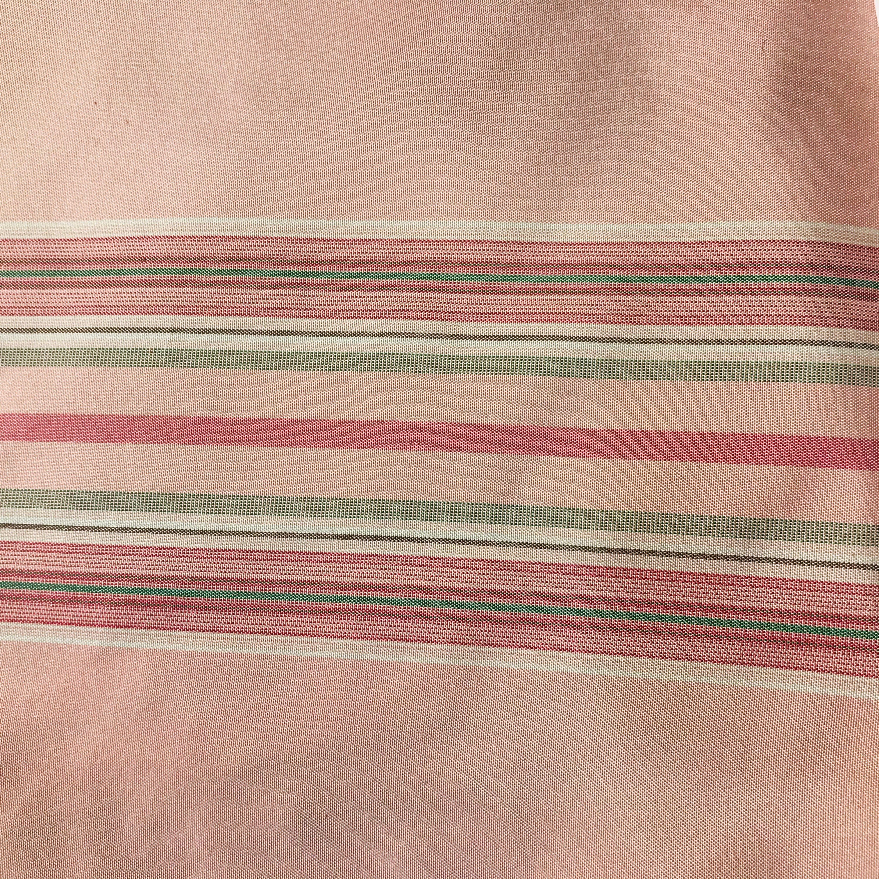 NEW Designer 100% Silk Taffeta Stripes Fabric - Pink 55” Wide | www ...