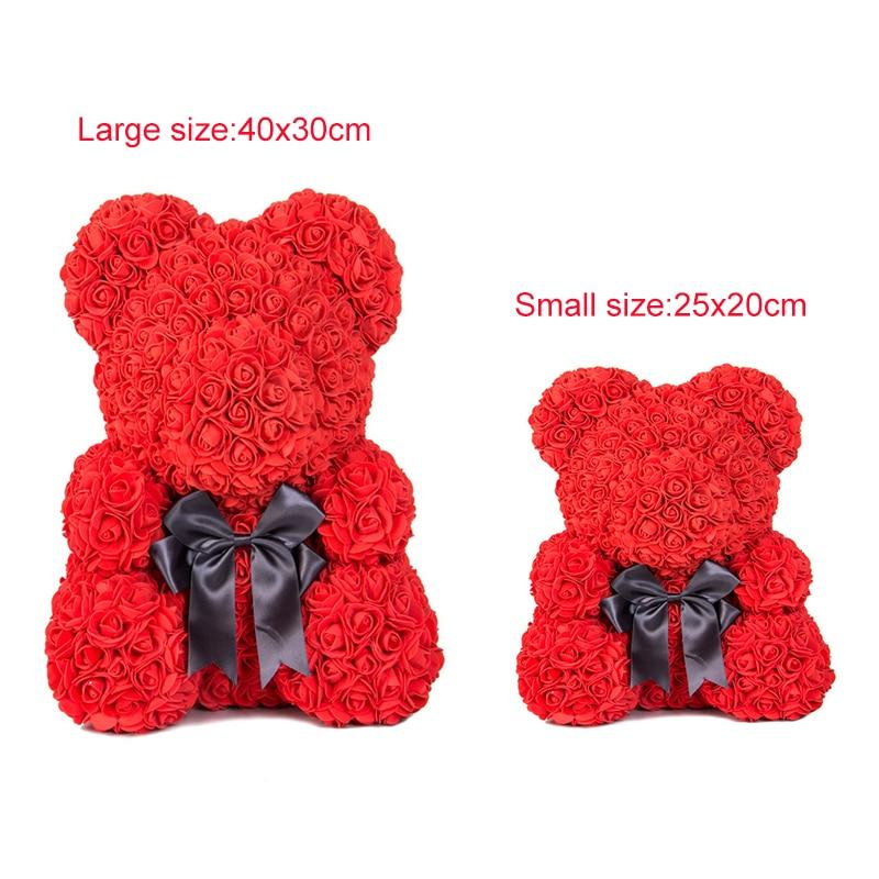 small rose teddy bear