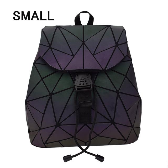 geometric reflective backpack