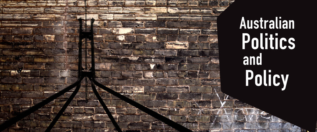 Brick wall with an outline of the government house towers.