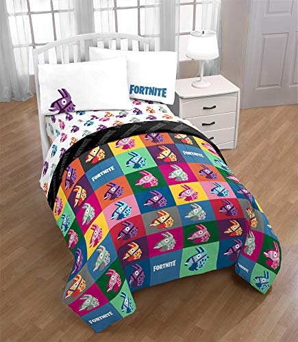 Jay Franco Fortnite Llama Warhol 5 Piece Full Bed Set Gifteee