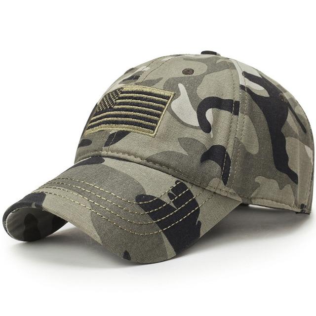 US Flag Camo Baseball Cap