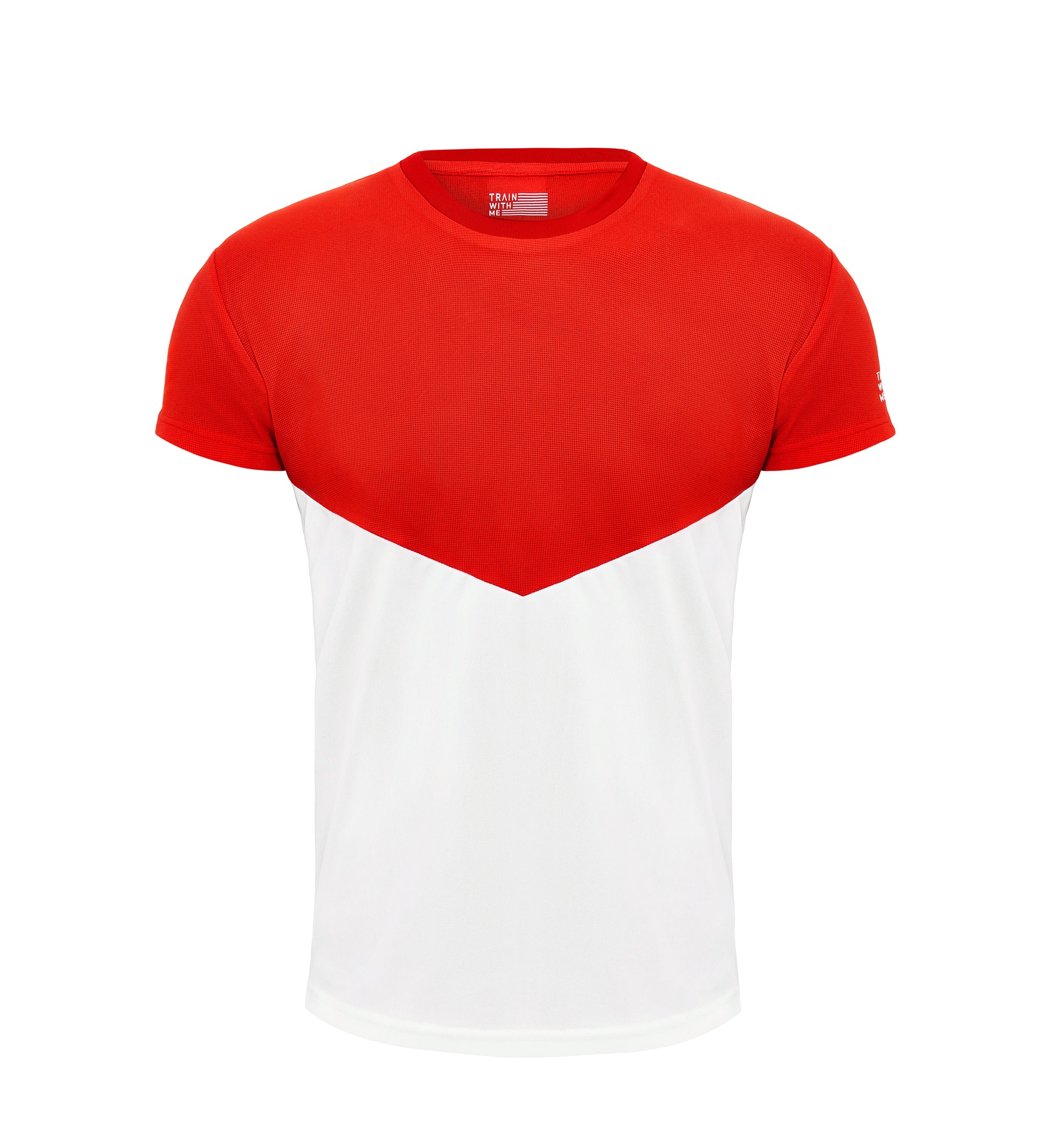 red white t shirt