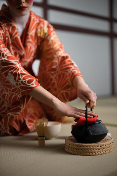 japanese tea kettle cast iron