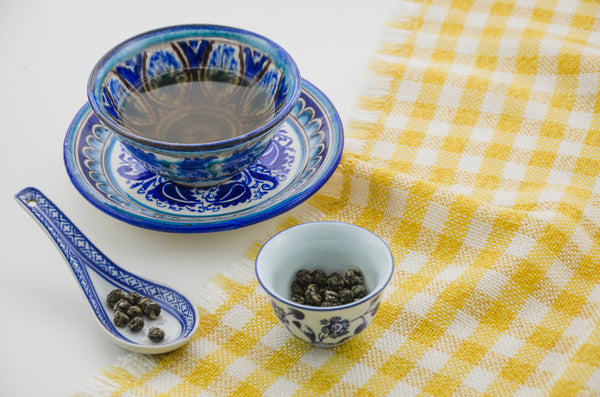 tea bowl and spoon