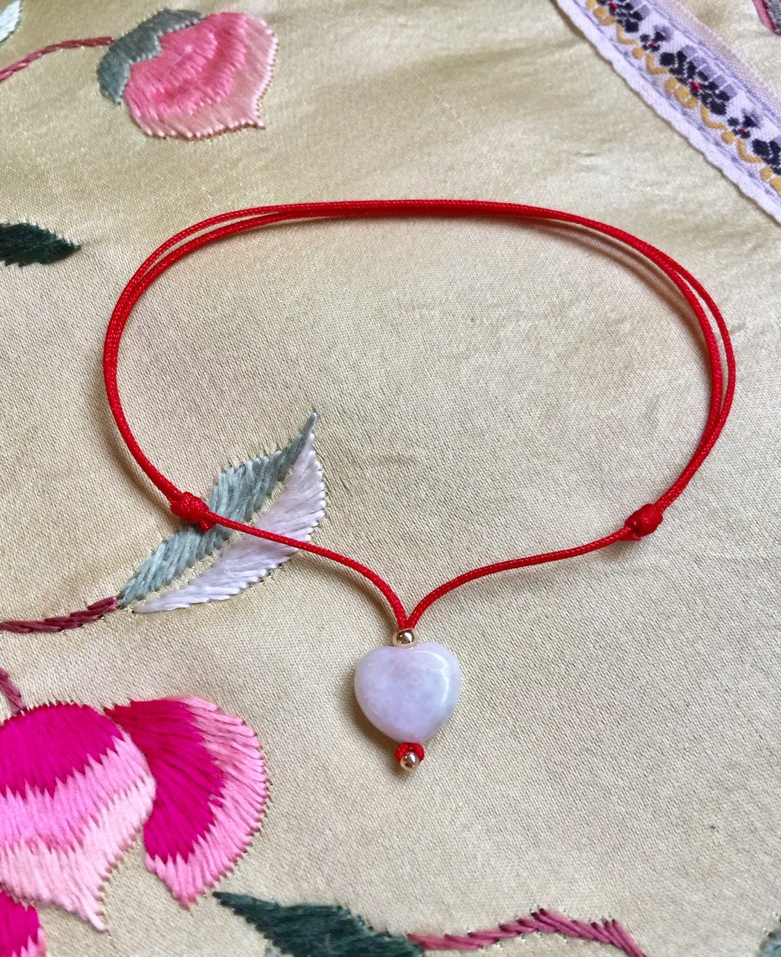 jade heart bracelet