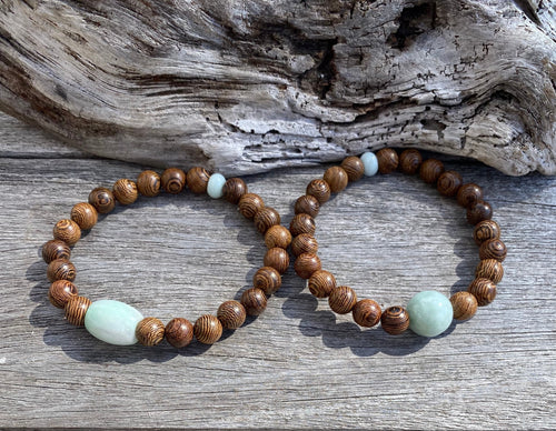 Healing Bracelets, Mala Wood Beads Bracelet, Jade Bead Bracelet, Lucky –  Jennifer Jade Shop