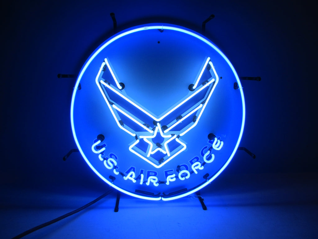U.S. Air Force Neon Sign - Round
