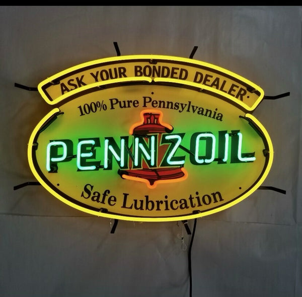 大人気定番商品 PENNZOIL ペンゾイル ネオンサイン スイッチコンセント