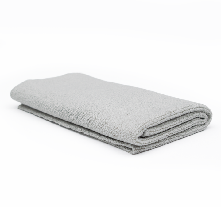 The Rag Company Spectrum 420 Microfiber Towel Grey - 16 x 16 - Detailed  Image