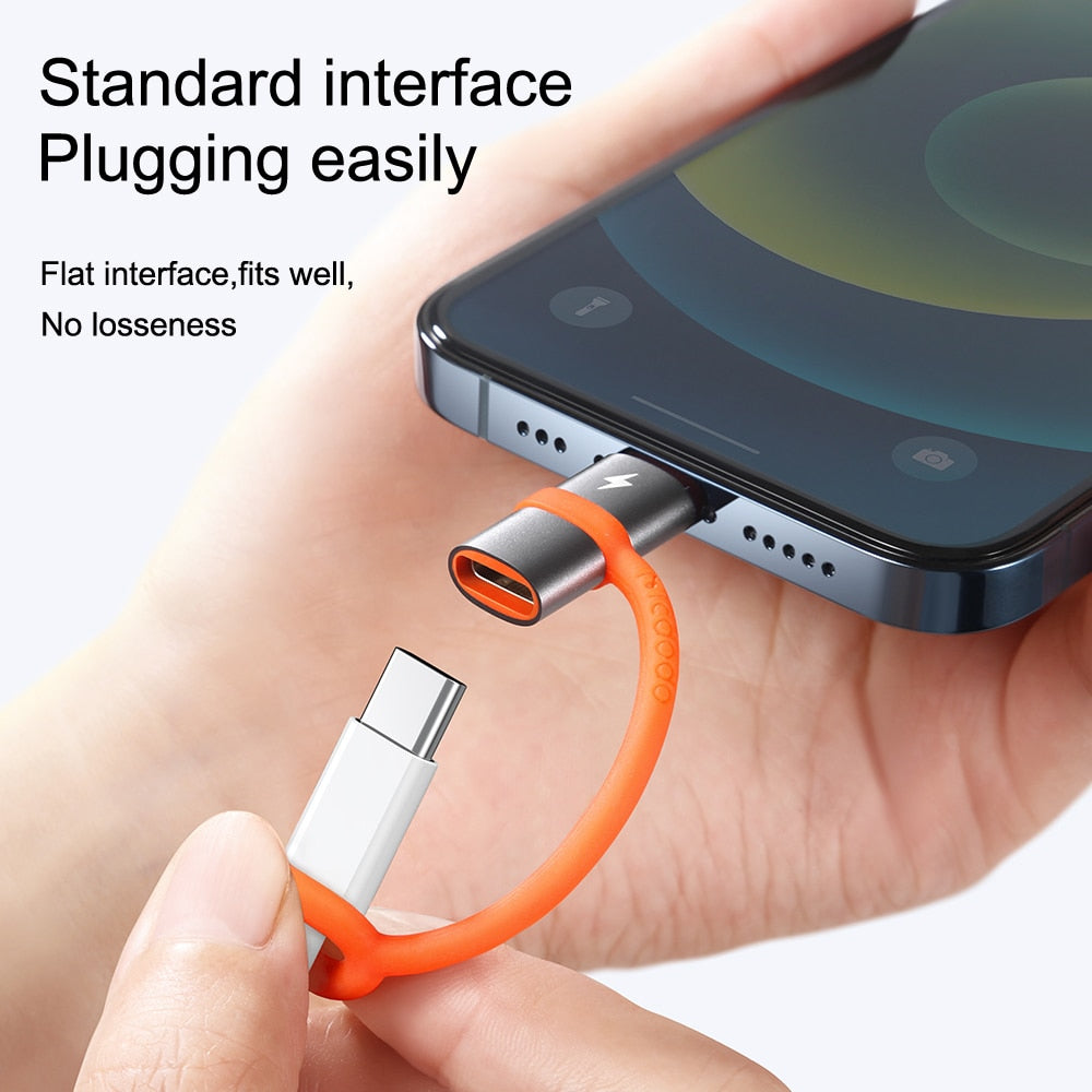 Zaailing Moet Clip vlinder Portable Lightning to USB-C OTG Adapter | Connect OnlyKey DUO to iPhon