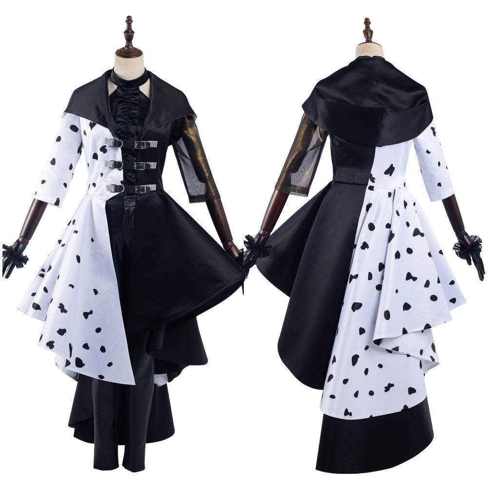 2021 Movie Cruella Cruella De Vil Halloween Carnival Suit Cosplay Cost Trendsincosplay 4721