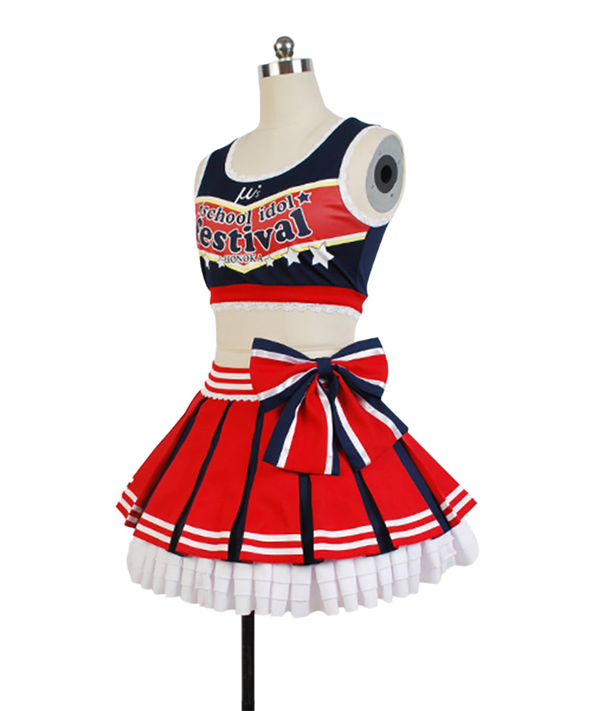 LoveLive! Honoka Kousaka Cheerleaders Uniform Cosplay Costume – TrendsinCosplay