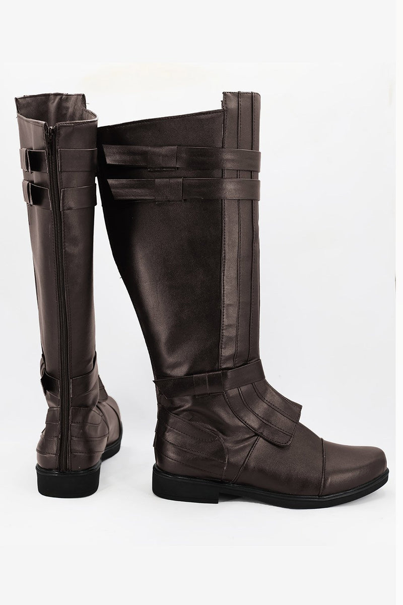 Star Wars Anakin Skywalker Brown Boots Cosplay Shoes – TrendsinCosplay