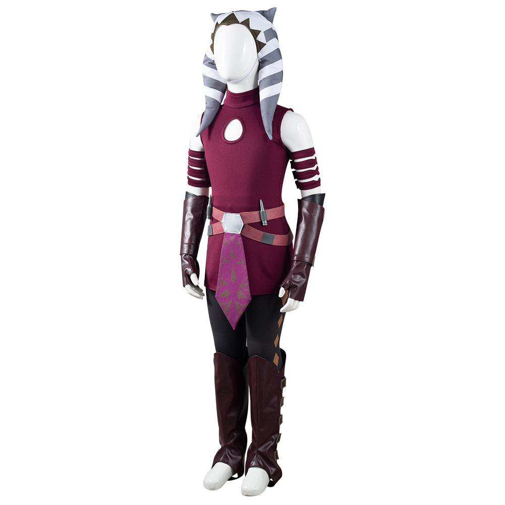 Star Wars The Clone Wars Ahsoka Tano Halloween Carnival Suit Cosplay