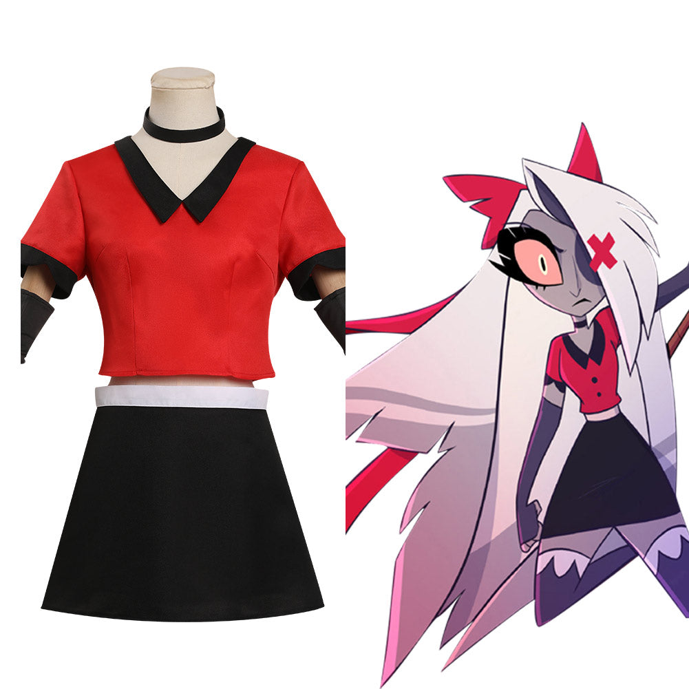 Hazbin Hotel Vaggie Cosplay Costume Top Skirt Outfits Halloween Carn Trendsincosplay