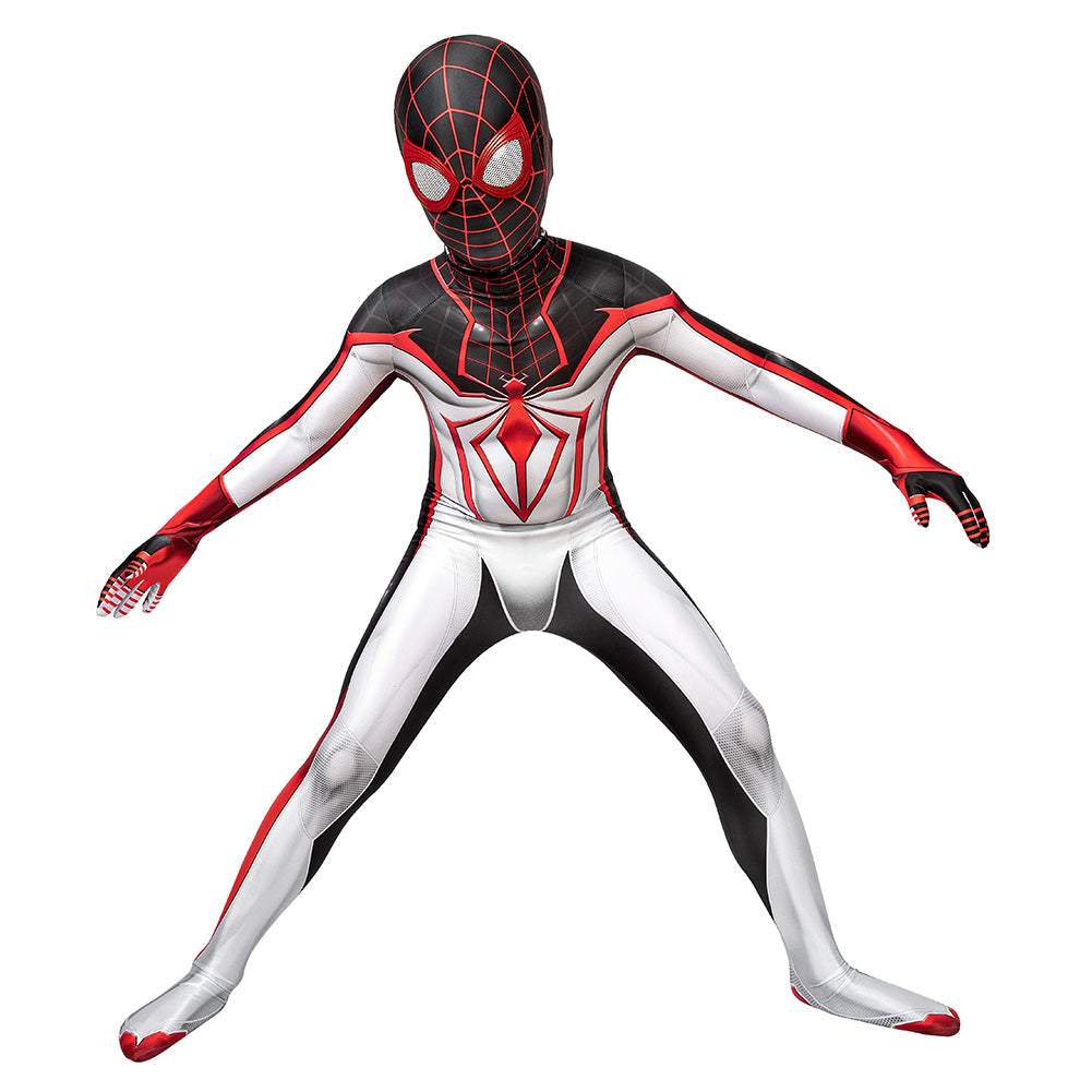 Kids Children Miles Morales Halloween Carnival Suit Cosplay Costume Ju ...