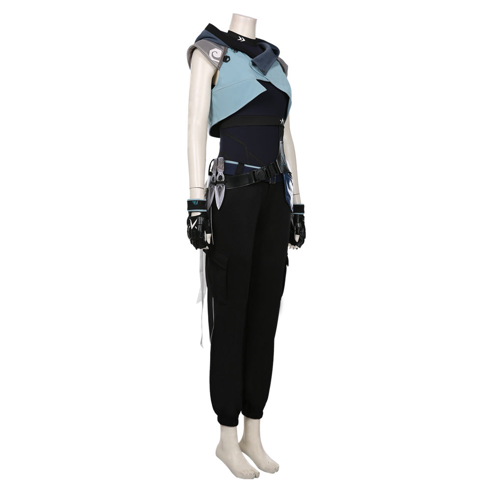 Game Valorant Jett Cosplay Costume Halloween Jumpsuit Outfits Trendsincosplay 4306