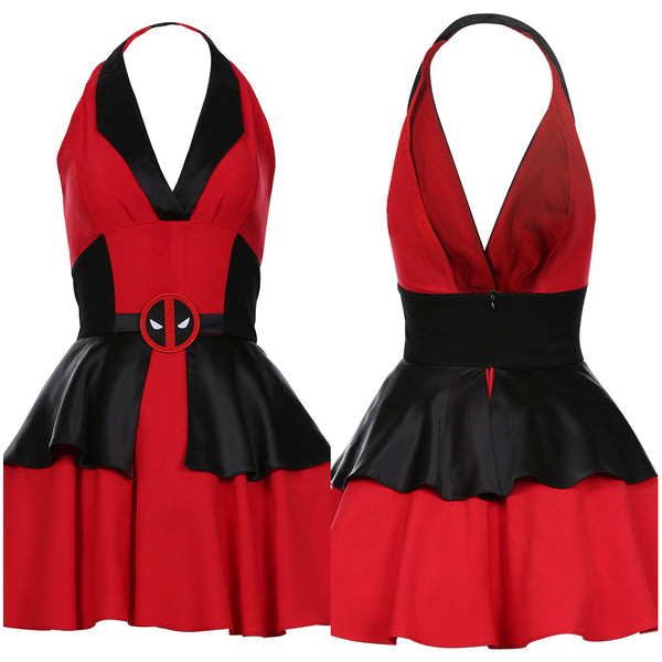 Deadpool Cosplay Dress Halloween Carnival Suit Cosplay Costume Dress Outfits