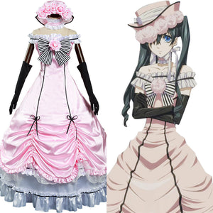 Anime Black Butler Ciel Phantomhive Halloween Carnival Suit Cosplay Costume Dress Outfits