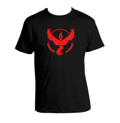 Pokemon Go Logo Team Valor Instinct Mystic Symbol Black T Shirt Cospla Trendsincosplay