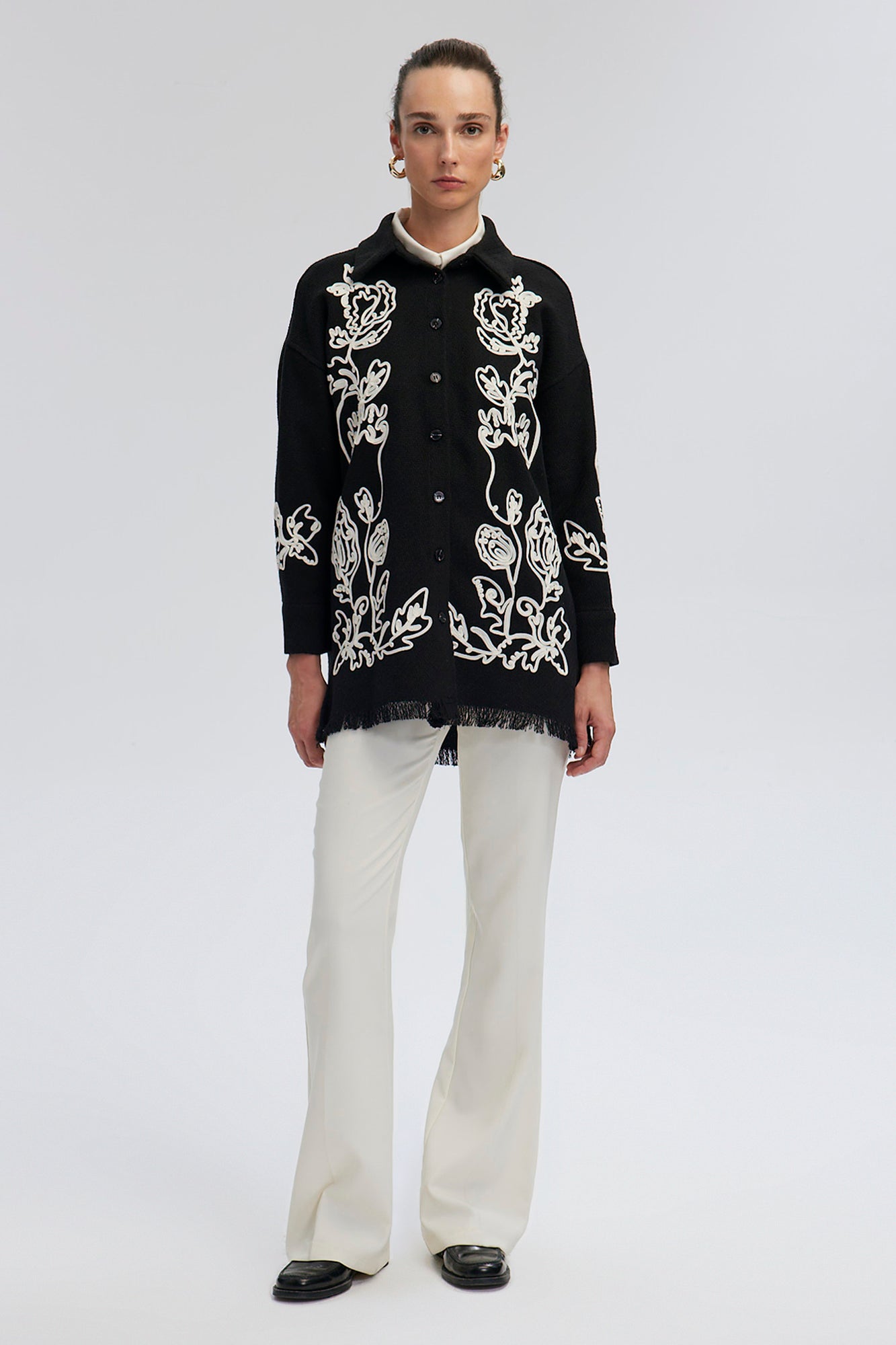 TASSEL DETAILED EMBROIDERED JACKET - Touche Prive International product image