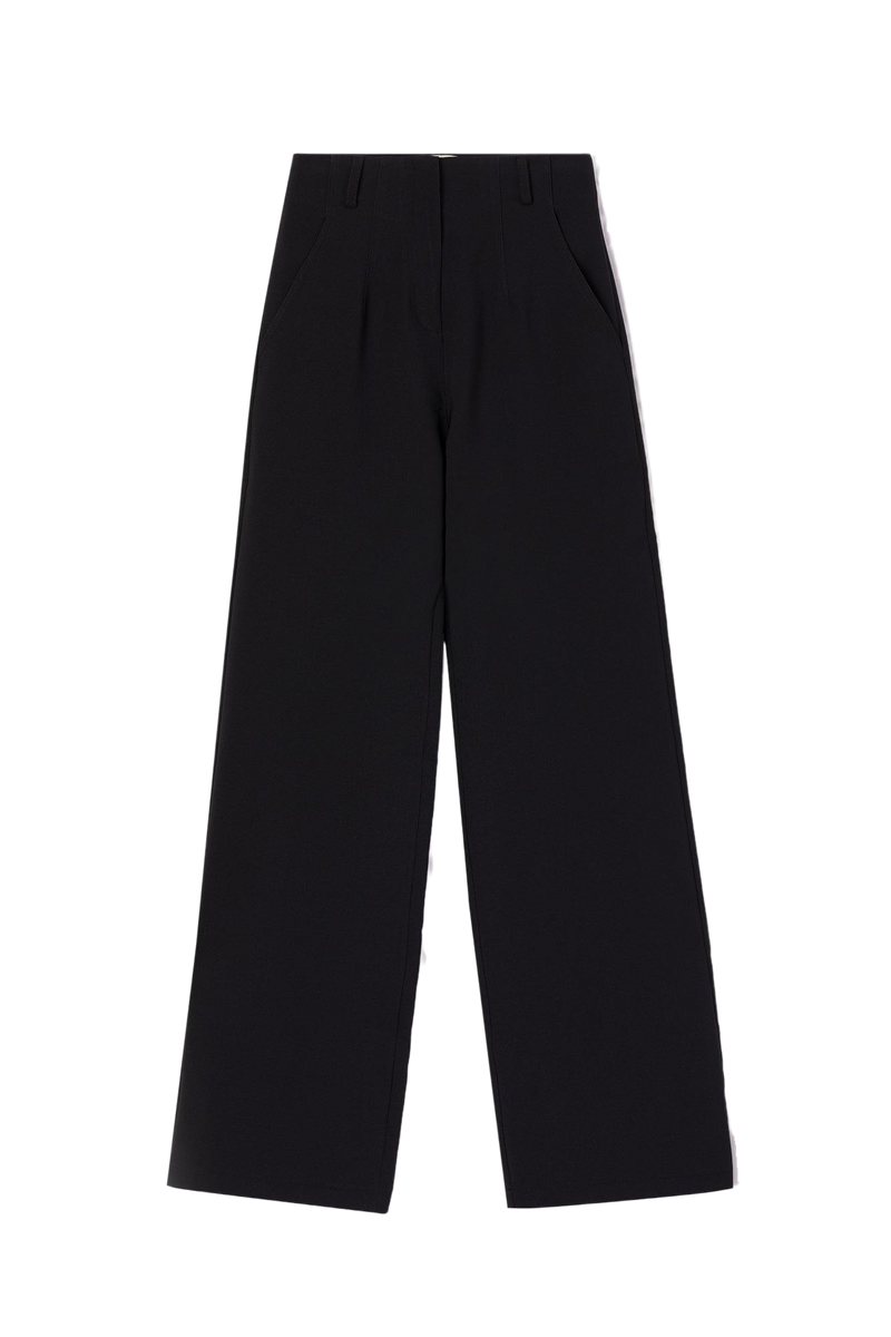 WIDE LEG CREPE TROUSERS – Touché Privé Global