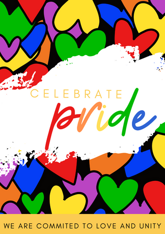 celebrate pride month. artwork by Natalie Henry-Charles of Pretty Peacock Paperie