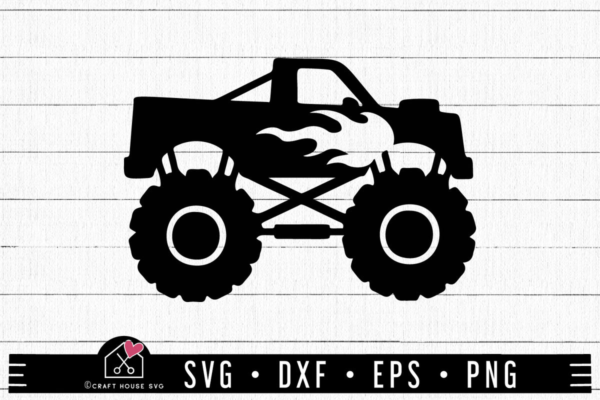 Download FREE Monster truck SVG - Craft House SVG