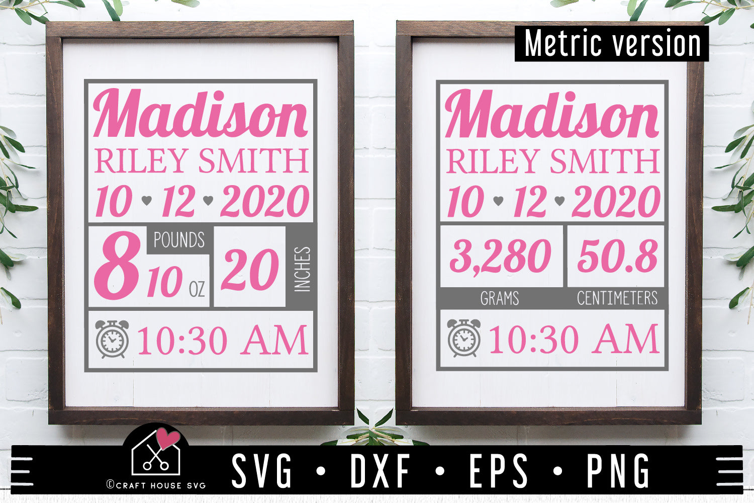 Free Free 174 Free Printable Birth Baby Stats Svg Free SVG PNG EPS DXF File