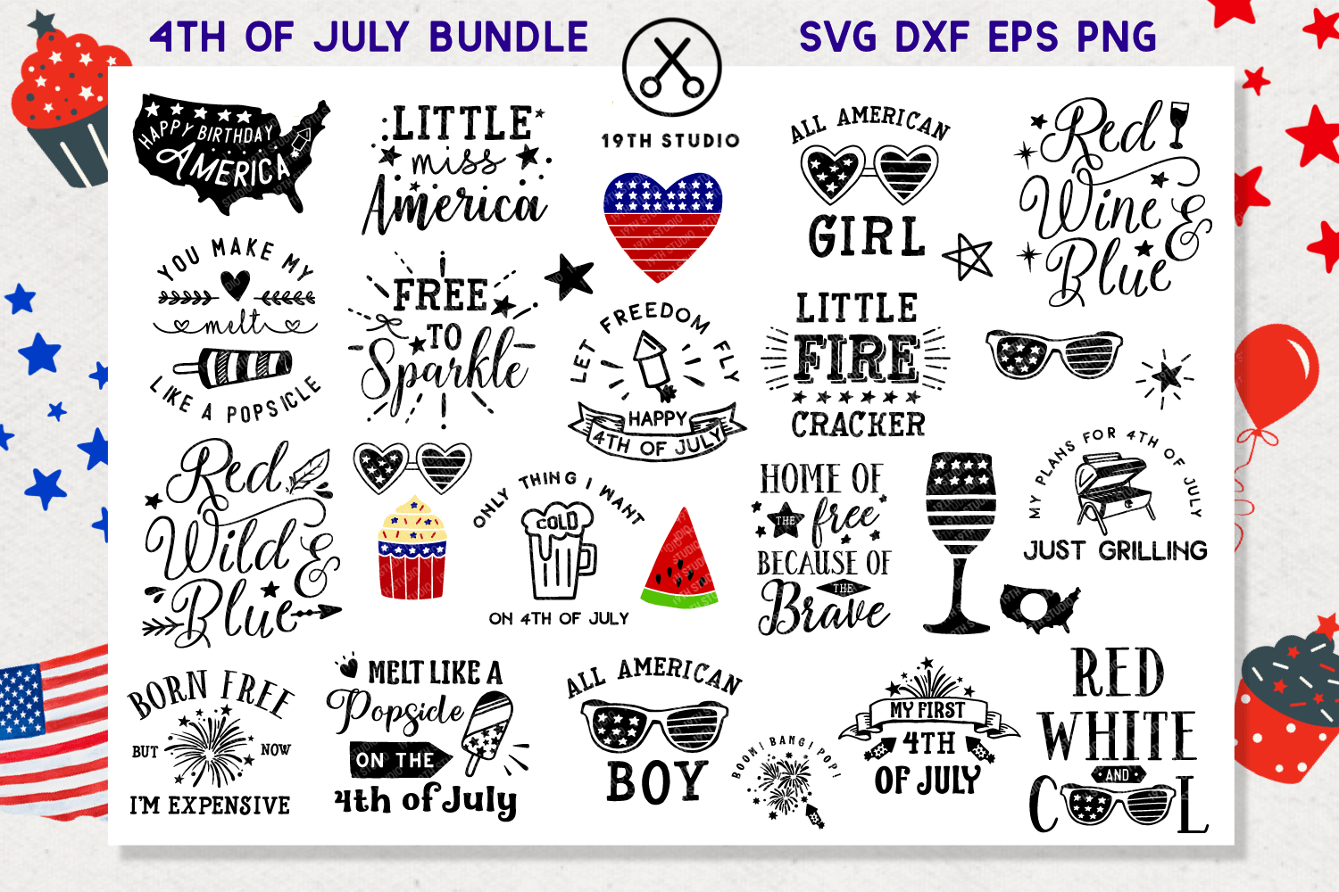 Download 4th Of July Svg Bundle M2 Craft House Svg