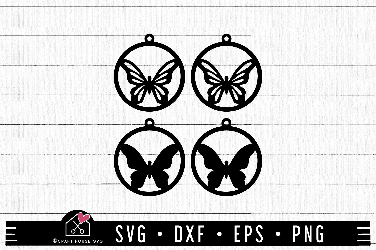 Free Butterfly Earrings Svg File Earrings Necklace Svg Craft House Svg