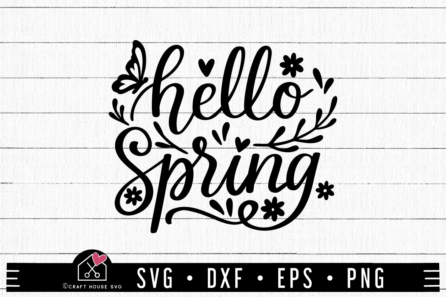 FREE Hello Spring SVG | Spring SVG - Craft House SVG