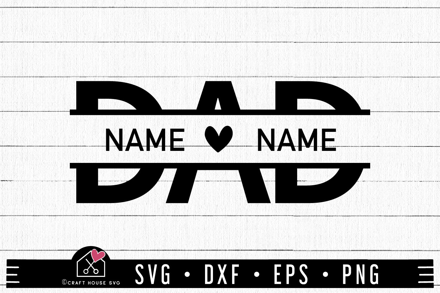 FREE Father's Day SVG cut file Dad Split Monogram SVG cut file - Craft