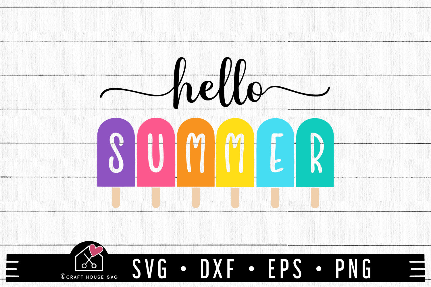 Download Free Hello Summer Ice Cream Svg Cut File Craft House Svg