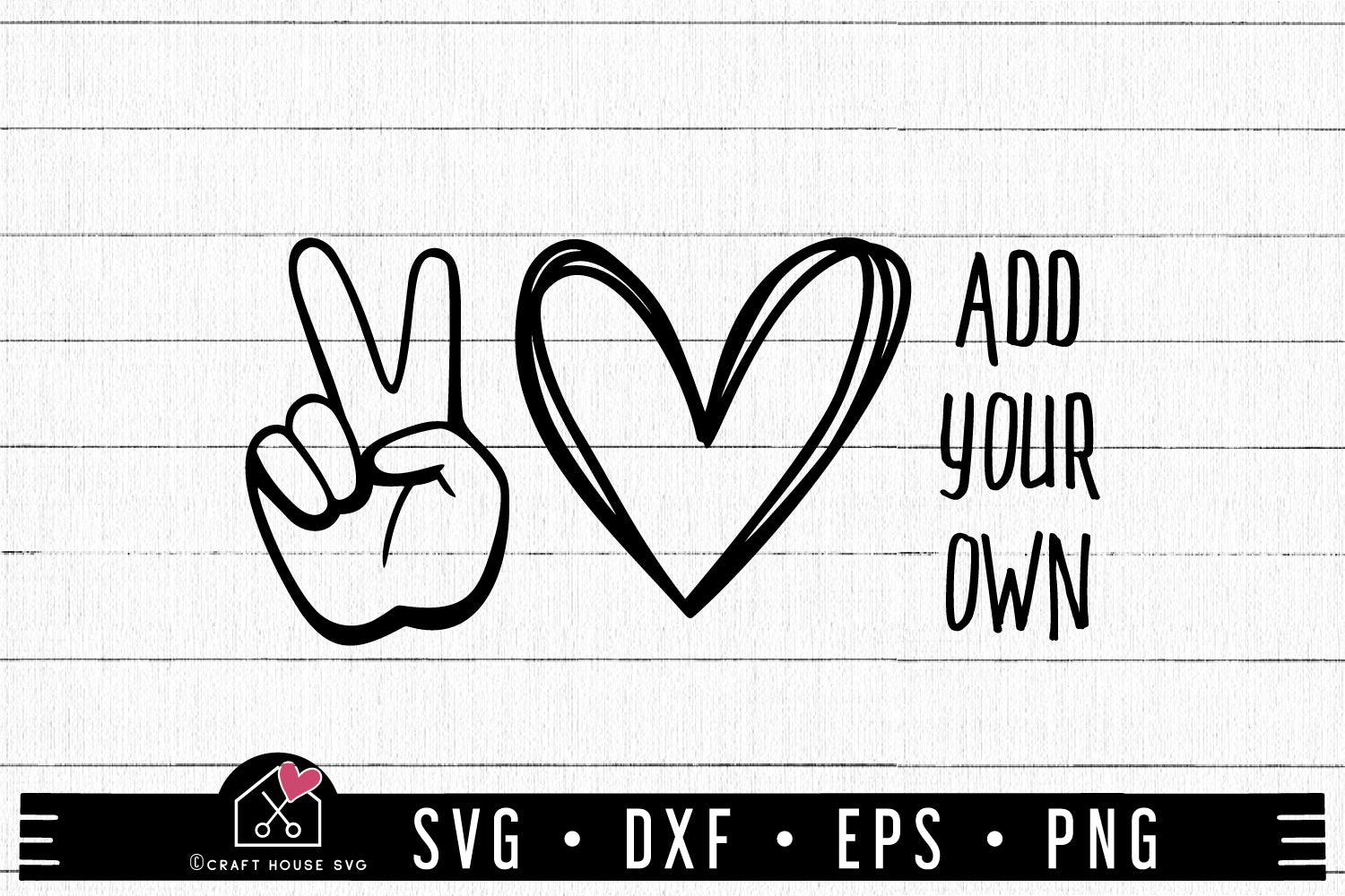 Free Peace Love Svg Cut File Craft House Svg