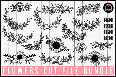 Smiley Face SVG  Hippie Flowers SVG Cut Files