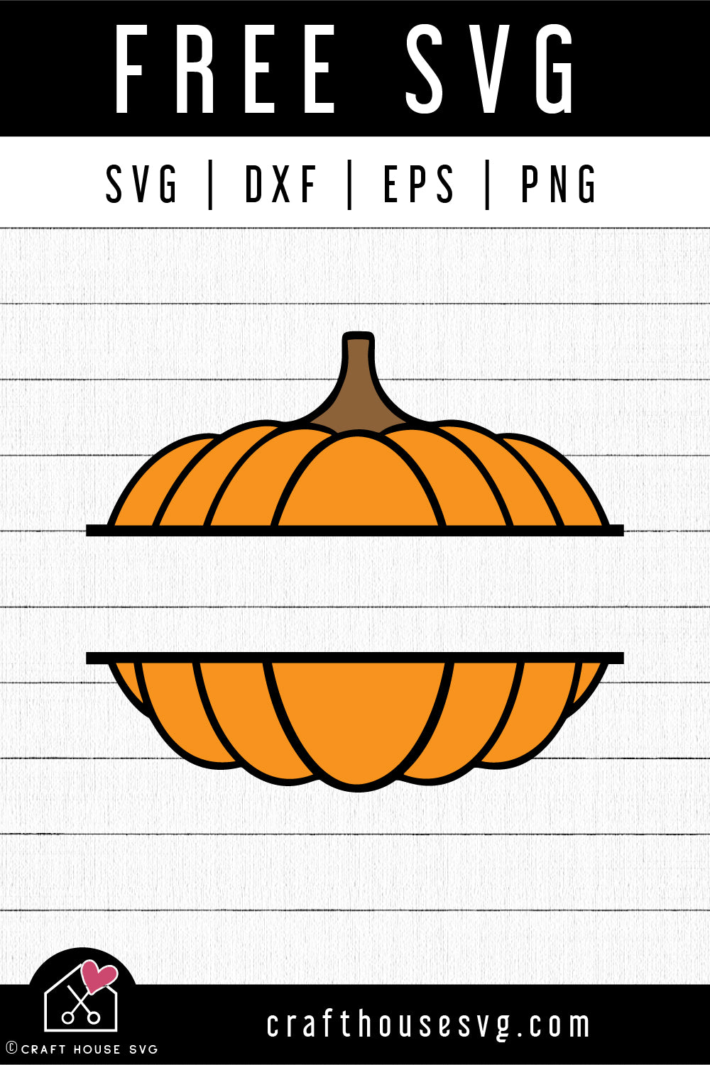 Download FREE Pumpkin split monogram SVG - Craft House SVG