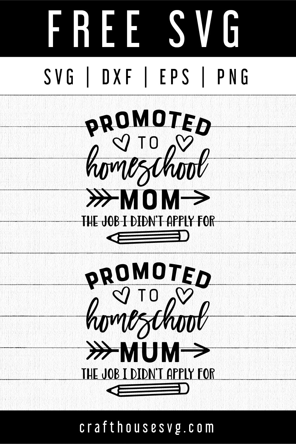 Download Free Promoted To Homeschool Mom Mum Svg Craft House Svg