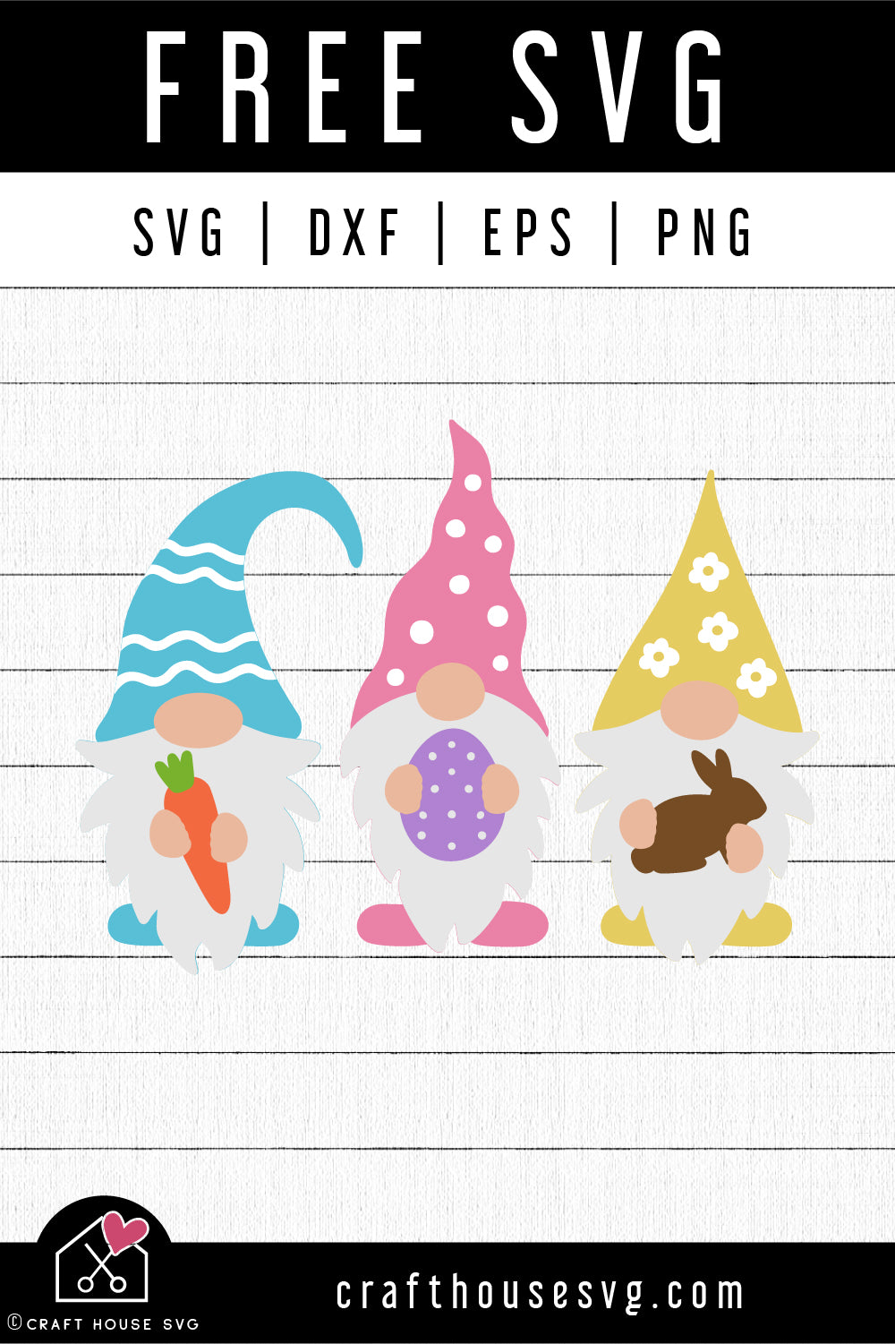 Download FREE Easter Gnomes SVG file | Easter SVG - Craft House SVG