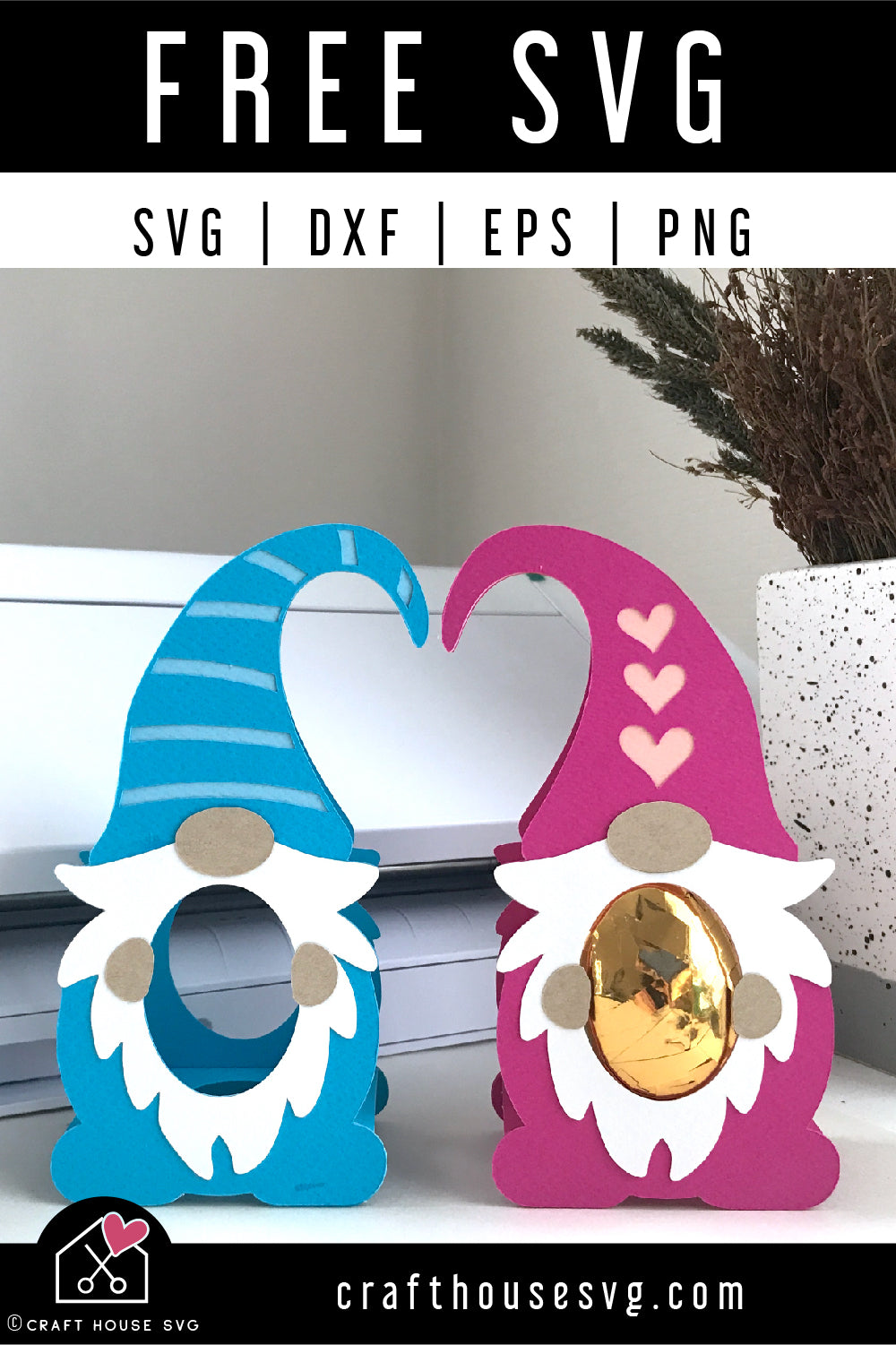 Download Free Gnome Egg Holder Svg Easter Egg Holder Svg Craft House Svg