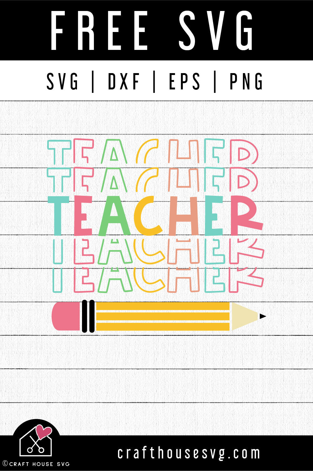Download Free Teacher Echo Svg Teacher Svg Craft House Svg