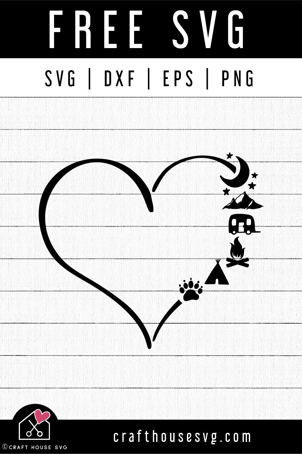 Download Free Camping Heart Svg Camping Icons Heart Svg Craft House Svg