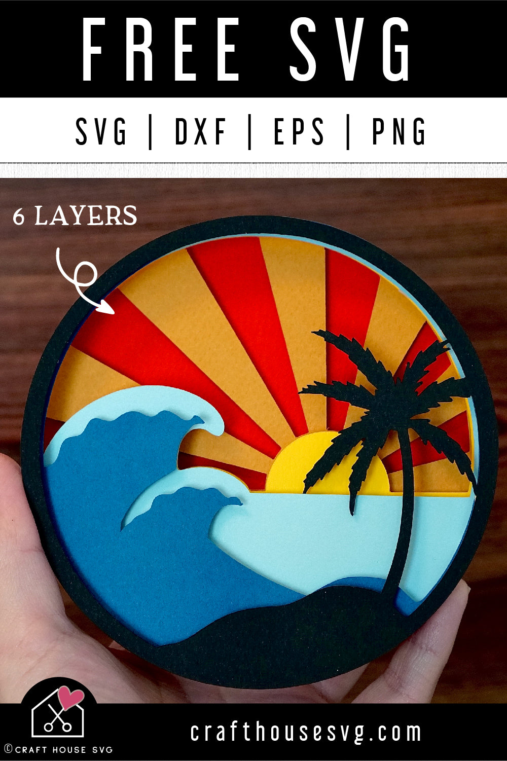 Download Free 3d Summer Beach Svg 3d Svg Craft House Svg
