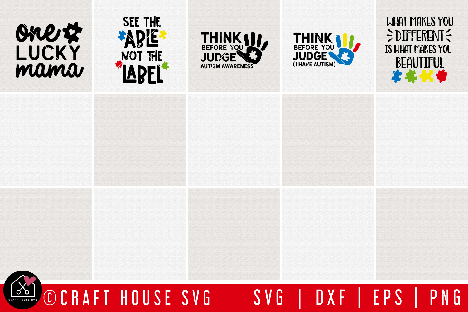 Download Autism Svg Bundle Craft House Svg