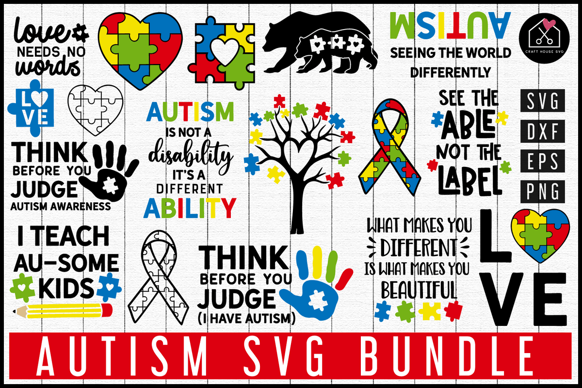 Download Autism SVG Bundle - Craft House SVG