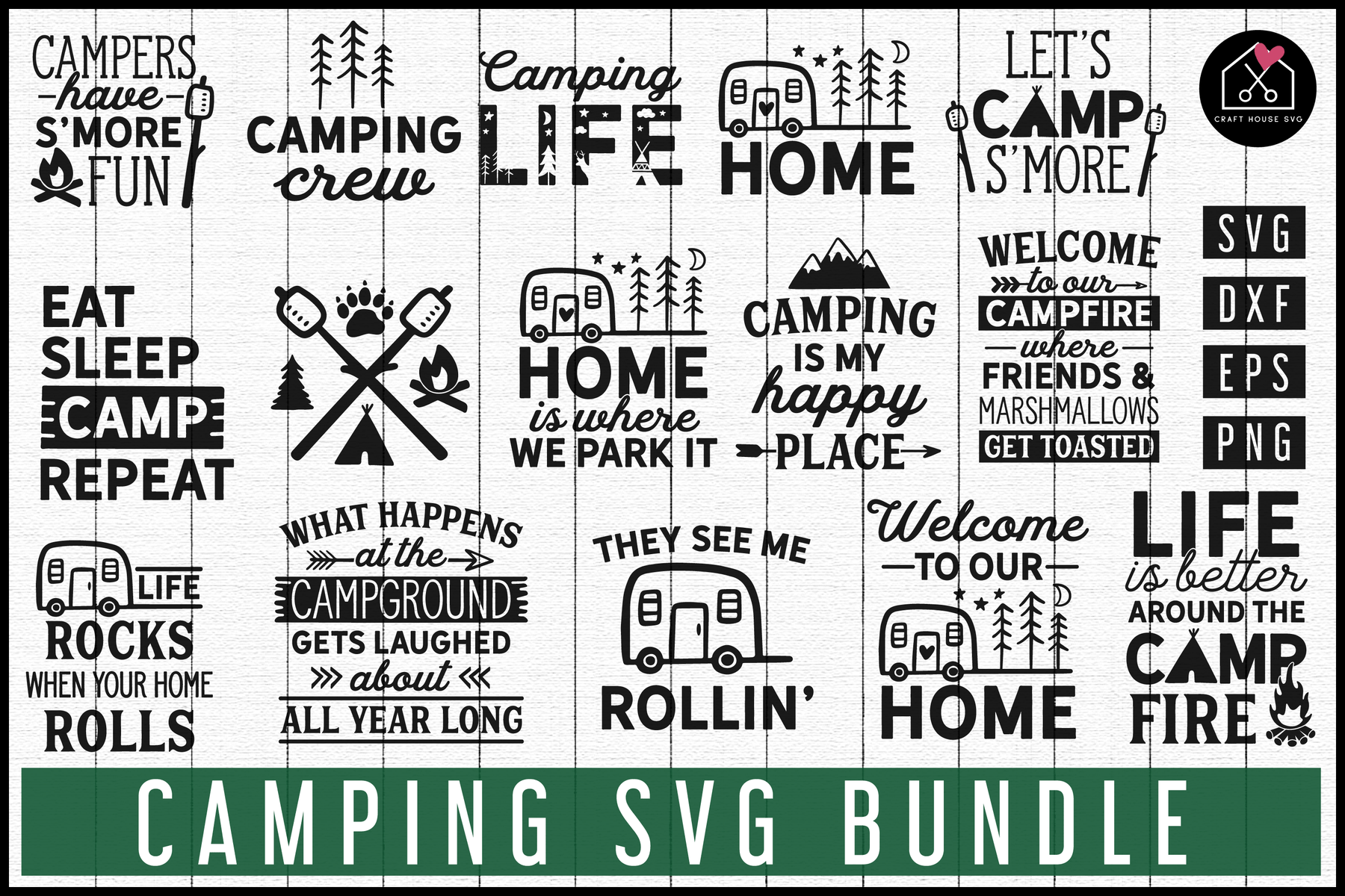Camping Svg Bundle Mb67 Craft House Svg